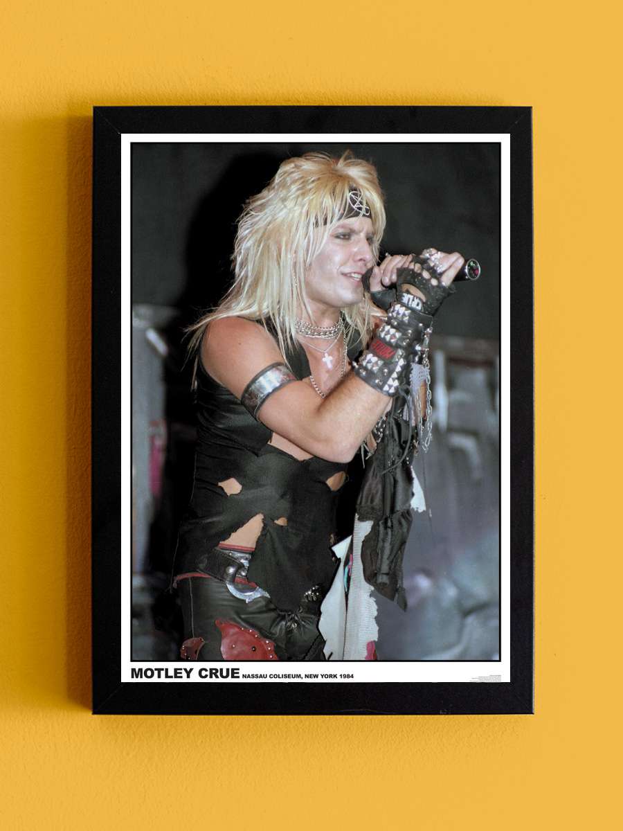 Motley Crue Müzik Poster Tablo Siyah Çerçeveli Yüksek Kalite Müzik Duvar Tablo