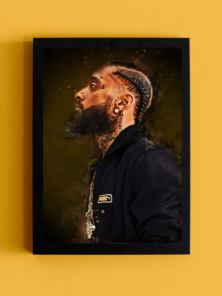 Nipsey Müzik Poster Tablo Siyah Çerçeveli Yüksek Kalite Müzik Duvar Tablo