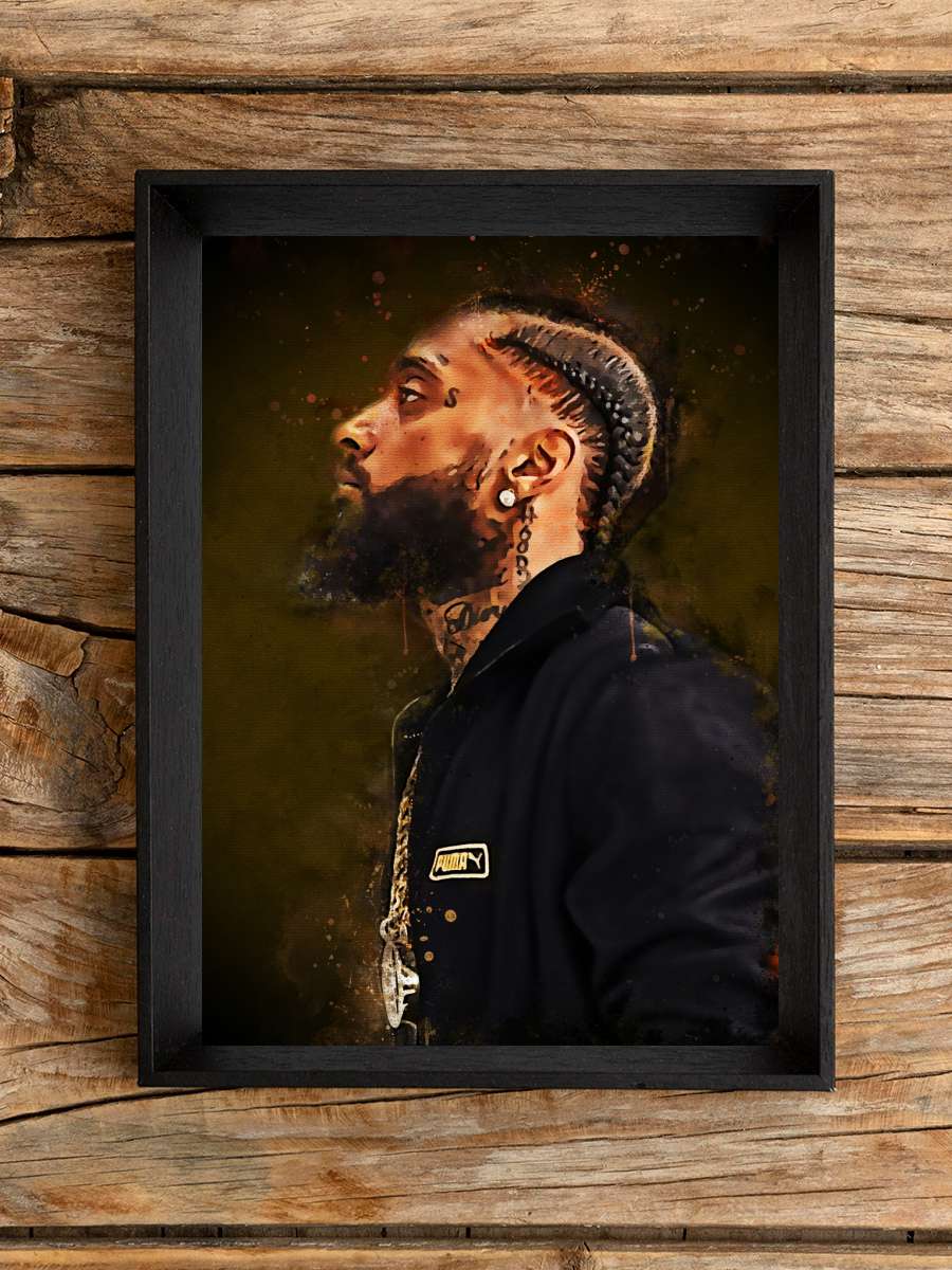 Nipsey Müzik Poster Tablo Siyah Çerçeveli Yüksek Kalite Müzik Duvar Tablo