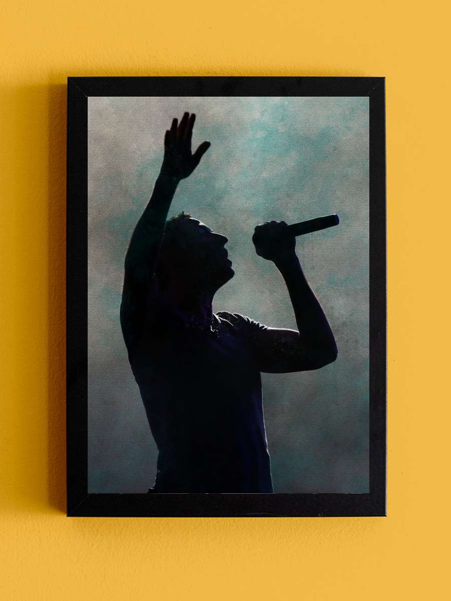 Singer Music Müzik Poster Tablo Siyah Çerçeveli Yüksek Kalite Müzik Duvar Tablo