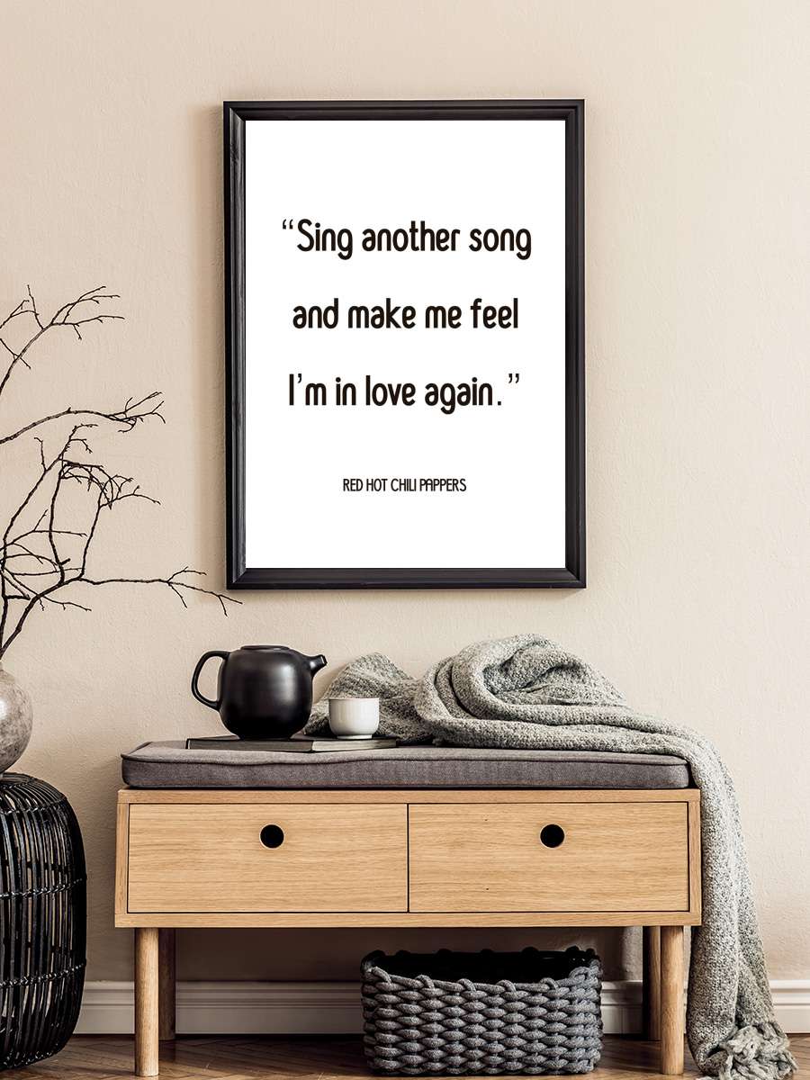 I'm in love again Müzik Poster Tablo Siyah Çerçeveli Yüksek Kalite Müzik Duvar Tablo