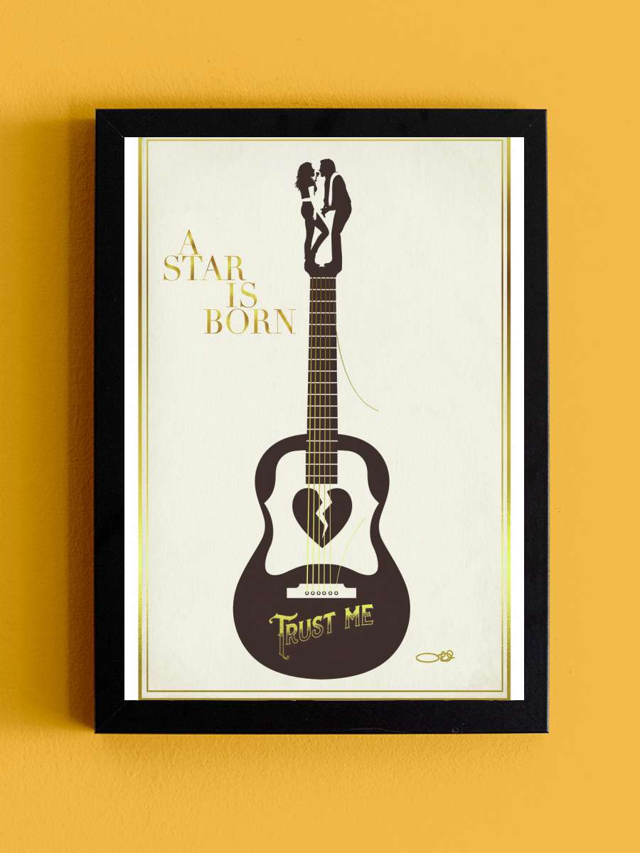 A star is born - Trust me Müzik Poster Tablo Siyah Çerçeveli Yüksek Kalite Müzik Duvar Tablo