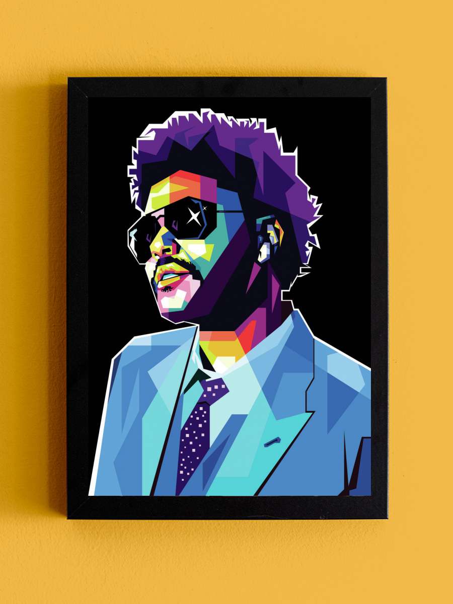 Pop art Müzik Poster Tablo Siyah Çerçeveli Yüksek Kalite Müzik Duvar Tablo