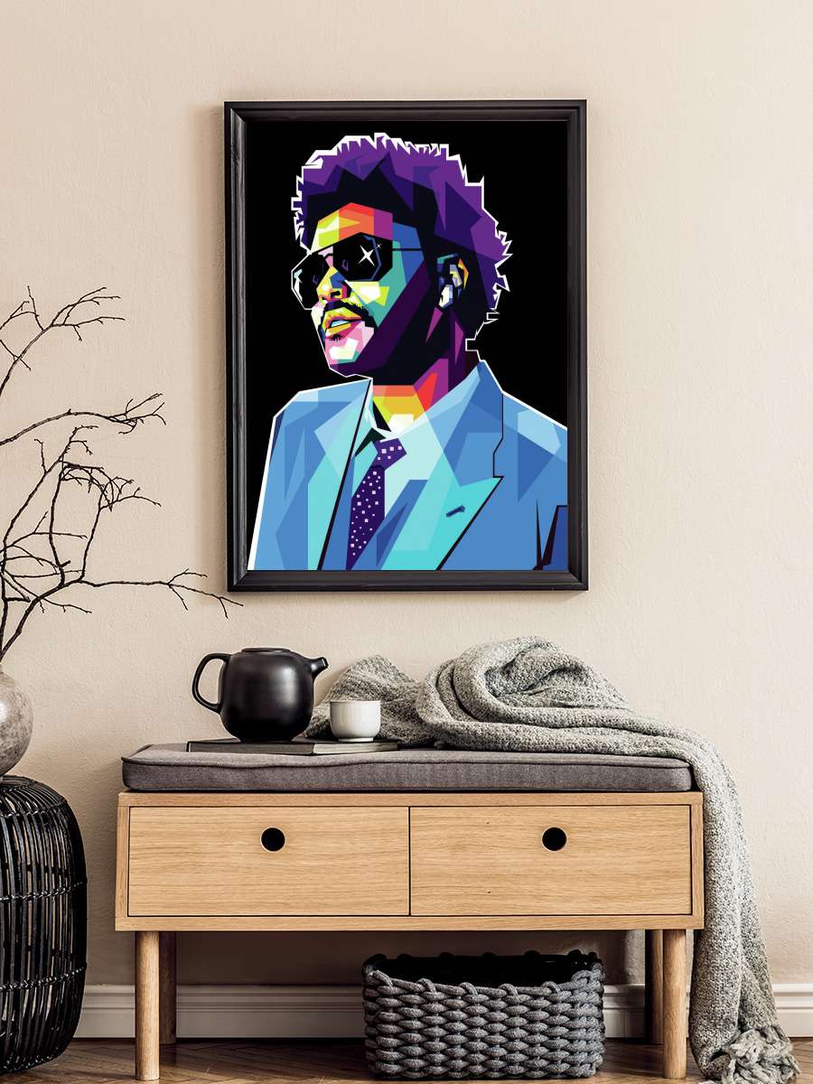 Pop art Müzik Poster Tablo Siyah Çerçeveli Yüksek Kalite Müzik Duvar Tablo