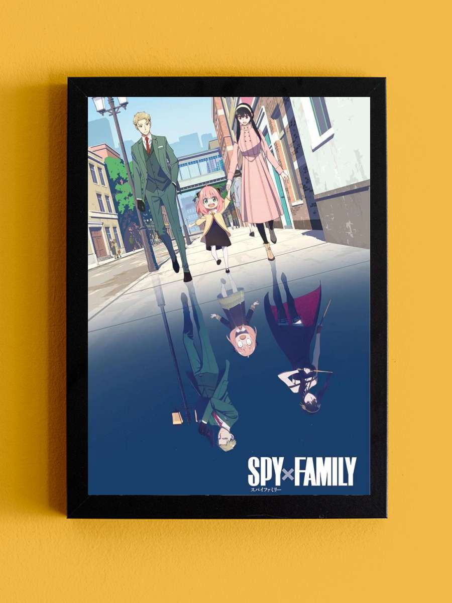 Spy x Family Anime Poster Tablo Siyah Çerçeveli Yüksek Kalite Anime Duvar Tablo