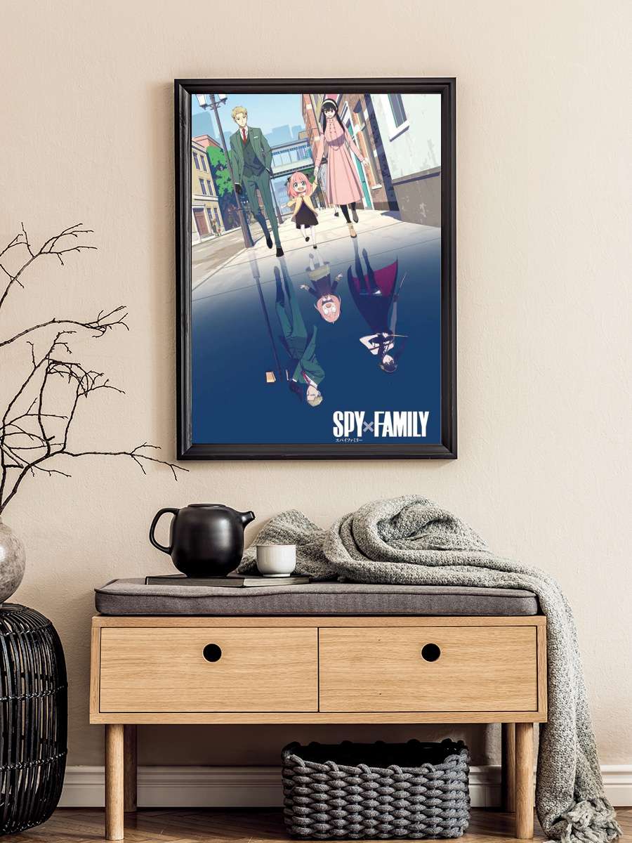 Spy x Family Anime Poster Tablo Siyah Çerçeveli Yüksek Kalite Anime Duvar Tablo