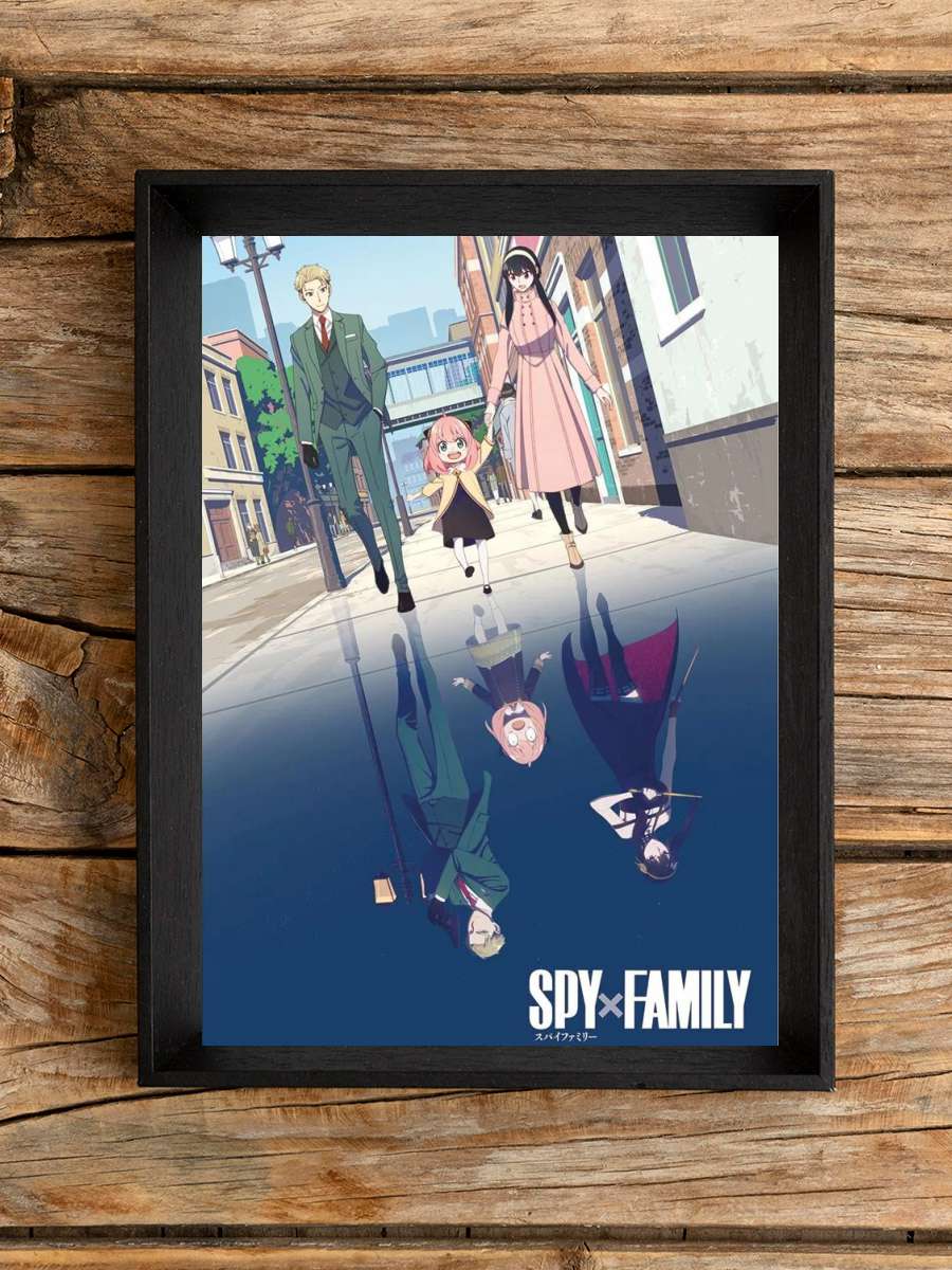 Spy x Family Anime Poster Tablo Siyah Çerçeveli Yüksek Kalite Anime Duvar Tablo