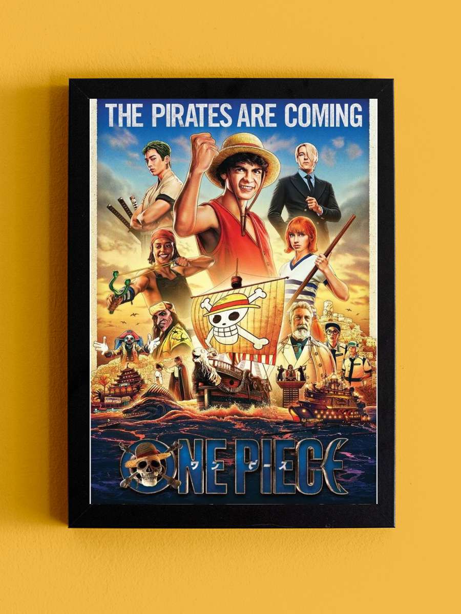 One Piece: Live Action - Pirates Incoming Anime Poster Tablo Siyah Çerçeveli Yüksek Kalite Anime Duvar Tablo