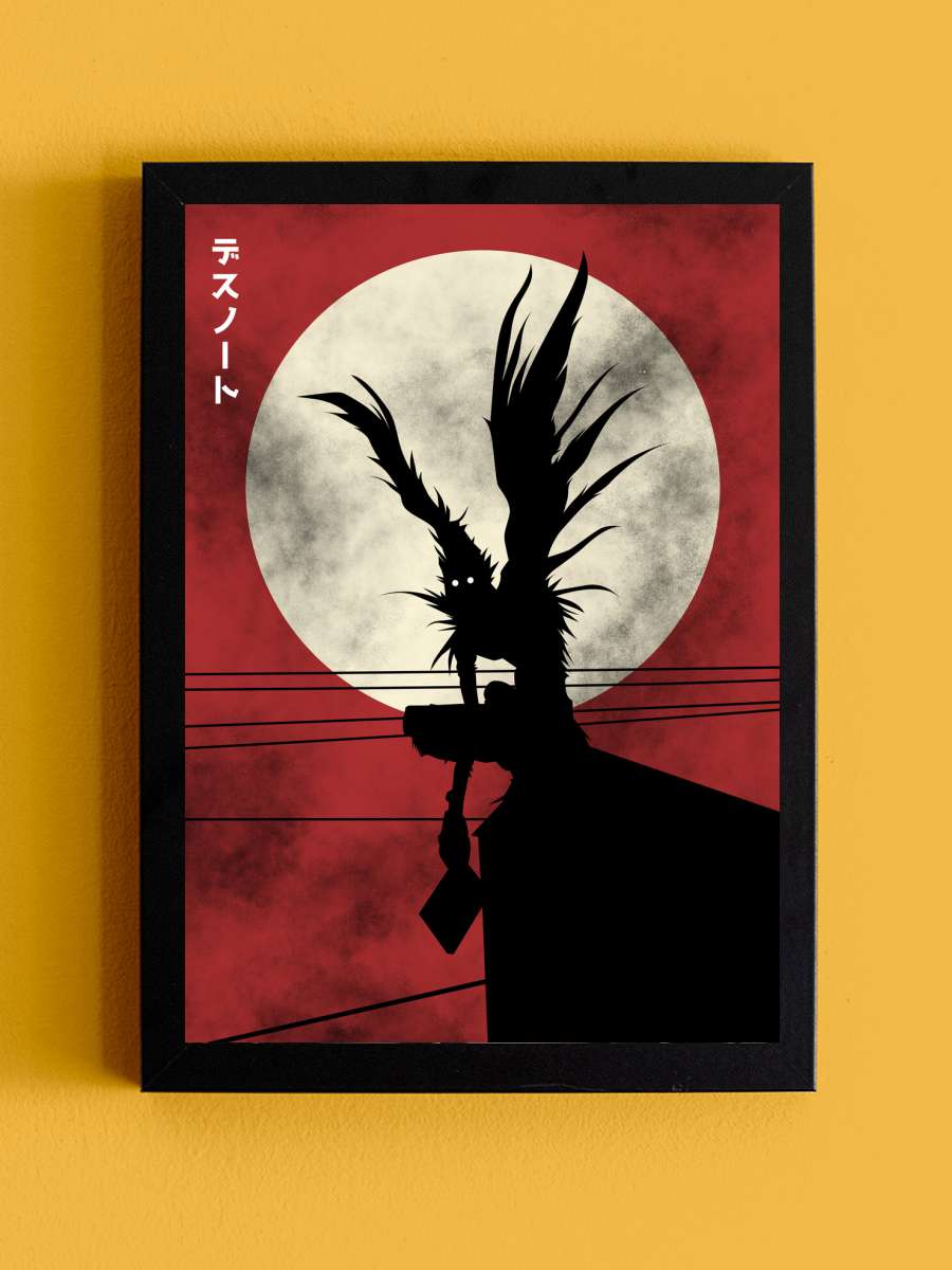 Shinigami Anime Poster Tablo Siyah Çerçeveli Yüksek Kalite Anime Duvar Tablo