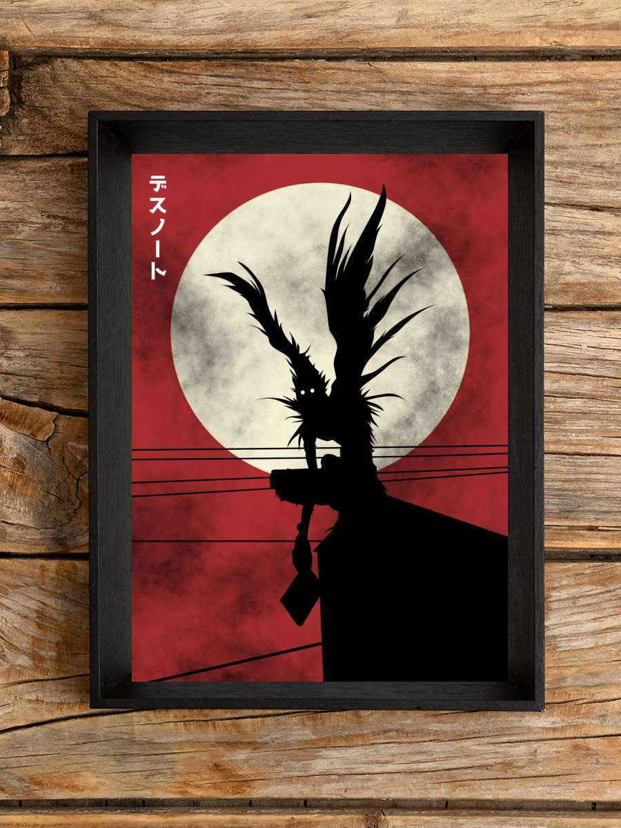 Shinigami Anime Poster Tablo Siyah Çerçeveli Yüksek Kalite Anime Duvar Tablo