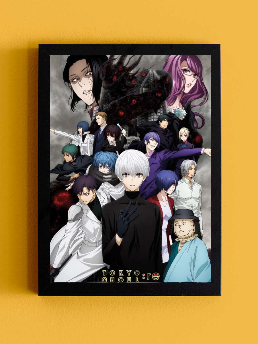 Tokyo Ghoul: RE - Key Art 3 Anime Poster Tablo Siyah Çerçeveli Yüksek Kalite Anime Duvar Tablo