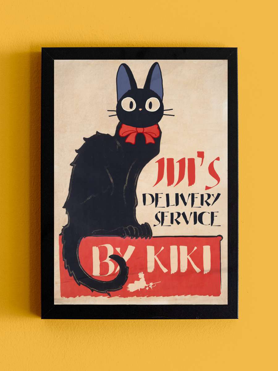 Jiji Anime Poster Tablo Siyah Çerçeveli Yüksek Kalite Anime Duvar Tablo