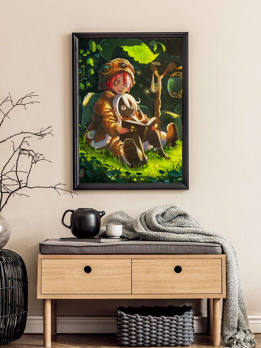 Anime Made In Abyss Anime Poster Tablo Siyah Çerçeveli Yüksek Kalite Anime Duvar Tablo