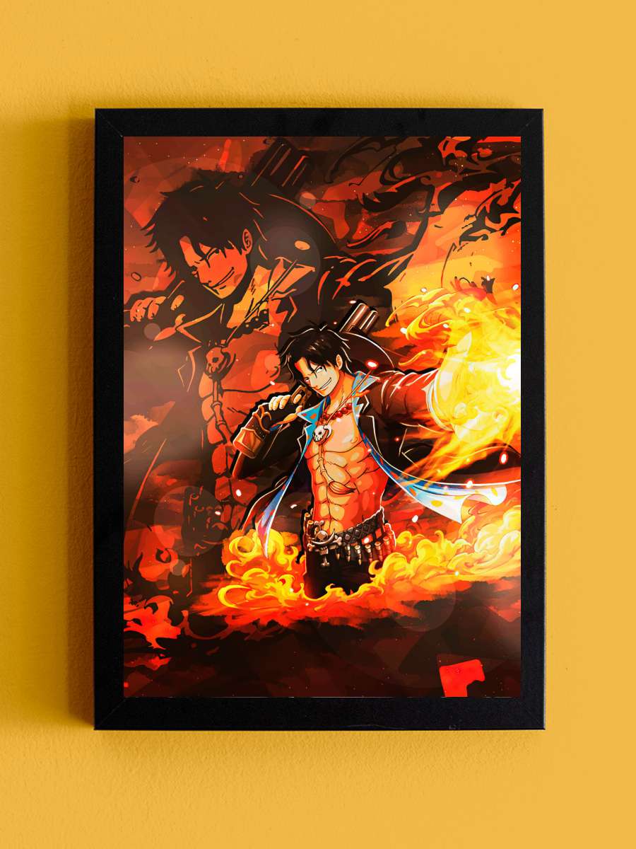 one piece Anime Poster Tablo Siyah Çerçeveli Yüksek Kalite Anime Duvar Tablo