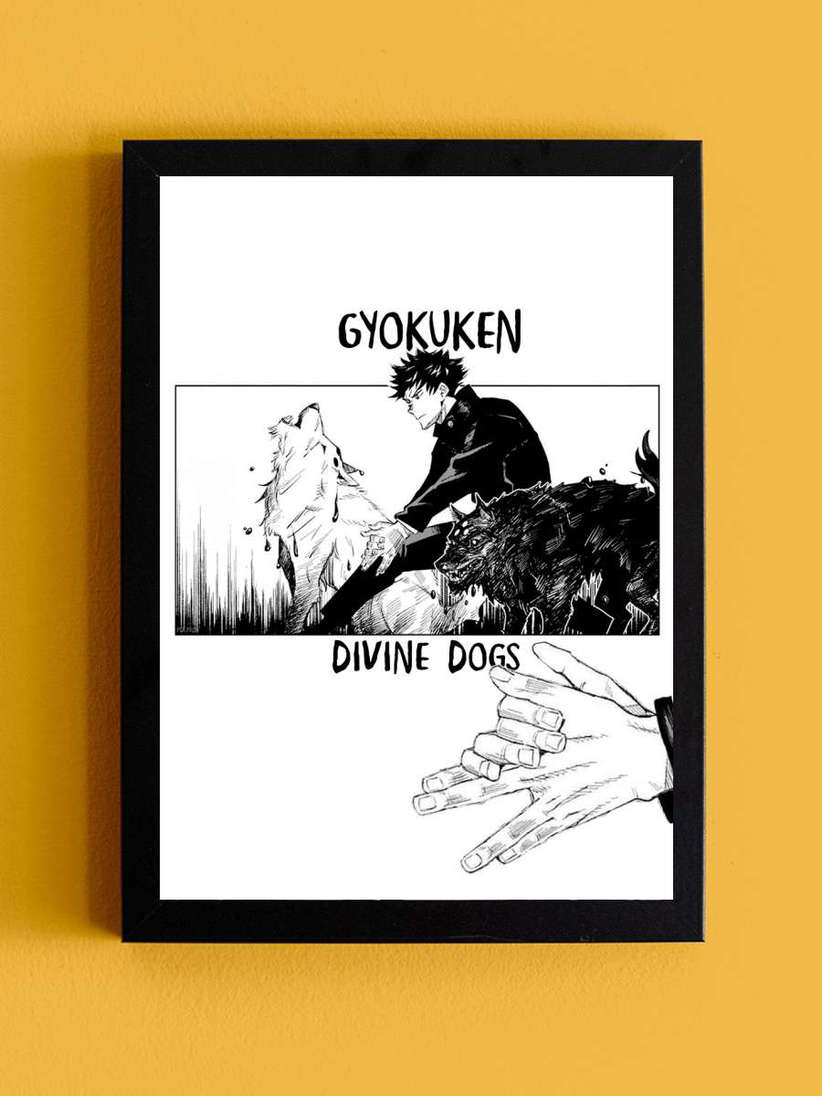 Divine Dogs  Anime Poster Tablo Siyah Çerçeveli Yüksek Kalite Anime Duvar Tablo