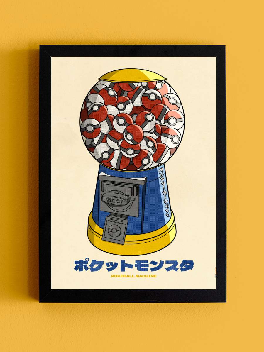 Ball Machine Anime Poster Tablo Siyah Çerçeveli Yüksek Kalite Anime Duvar Tablo