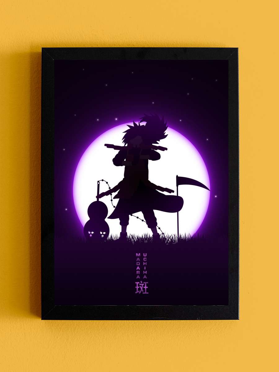 Madara Moon Anime Poster Tablo Siyah Çerçeveli Yüksek Kalite Anime Duvar Tablo