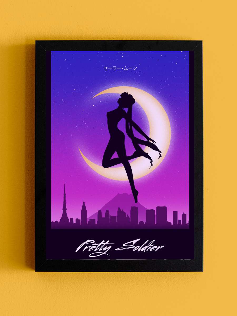 Pretty sailor soldier Anime Poster Tablo Siyah Çerçeveli Yüksek Kalite Anime Duvar Tablo