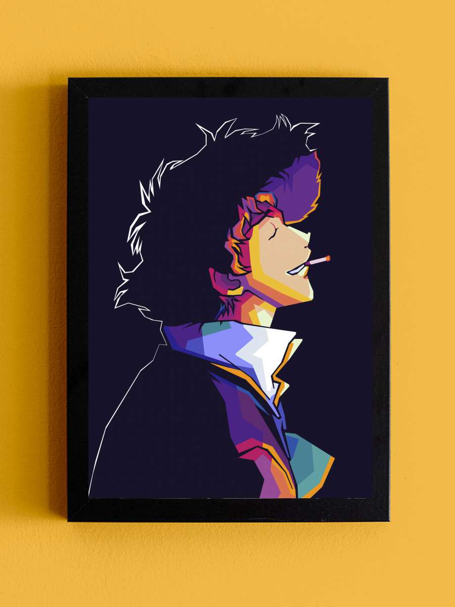 Cowboy Bebop Anime Poster Tablo Siyah Çerçeveli Yüksek Kalite Anime Duvar Tablo