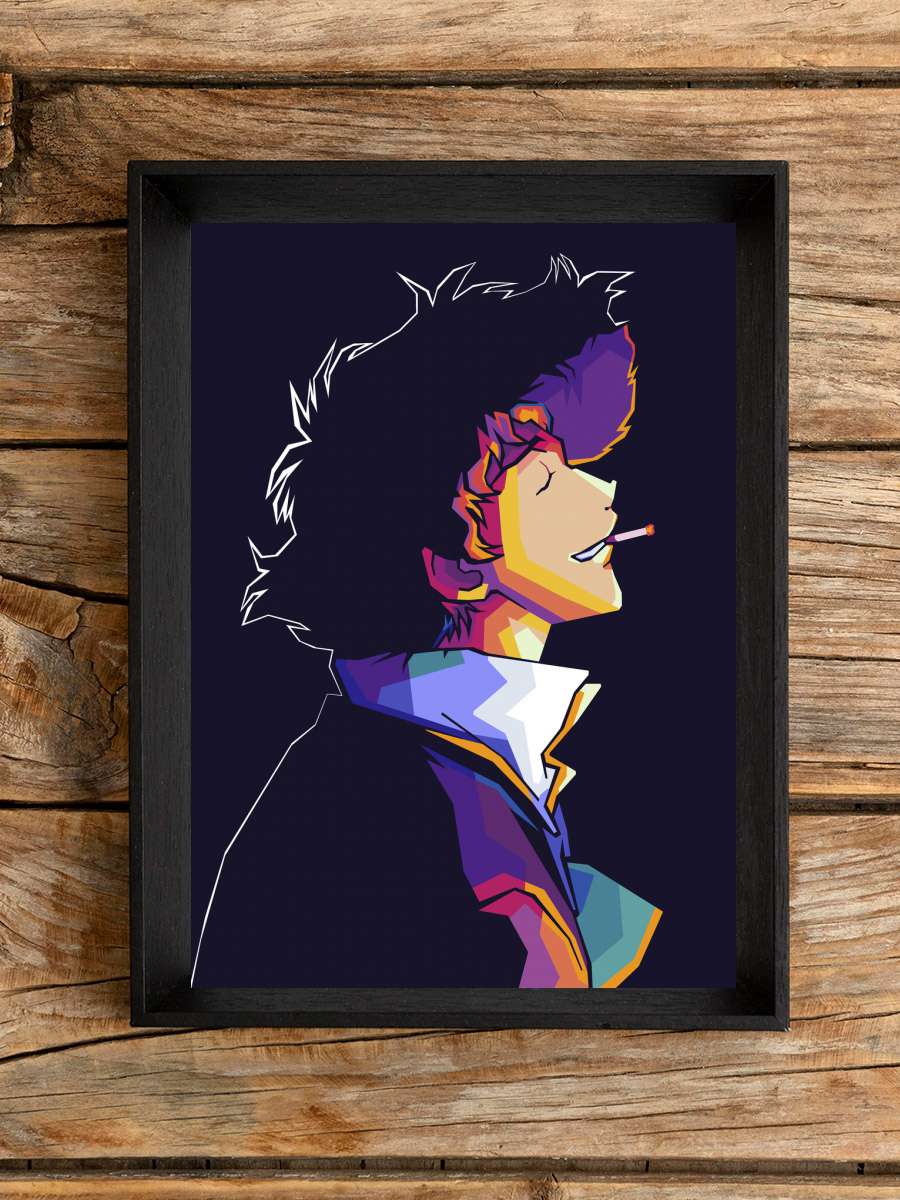 Cowboy Bebop Anime Poster Tablo Siyah Çerçeveli Yüksek Kalite Anime Duvar Tablo