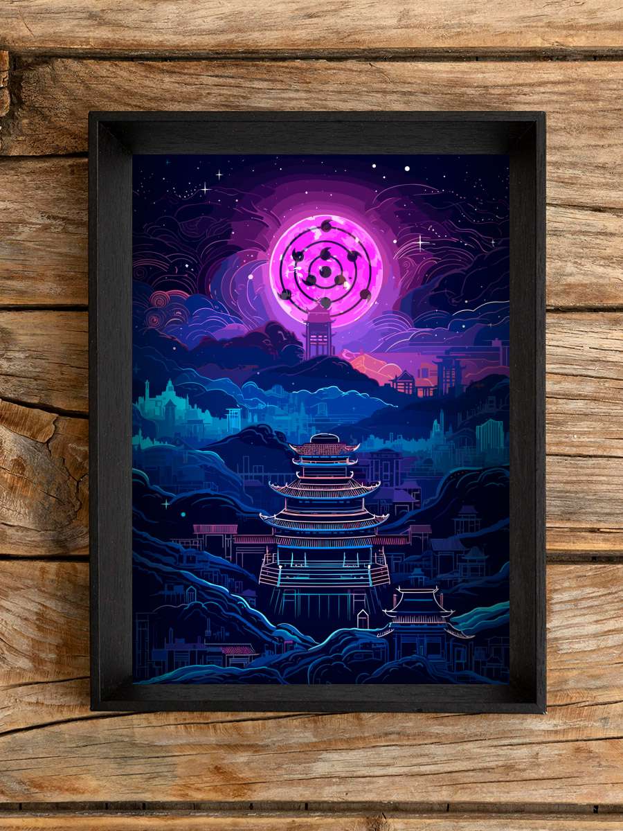 Japanese Landscape - Anime … (Poster) Anime Poster Tablo Siyah Çerçeveli Yüksek Kalite Anime Duvar Tablo