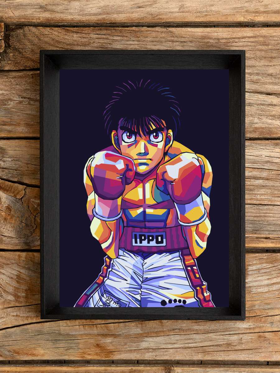 Hajime Pop Art Anime Poster Tablo Siyah Çerçeveli Yüksek Kalite Anime Duvar Tablo