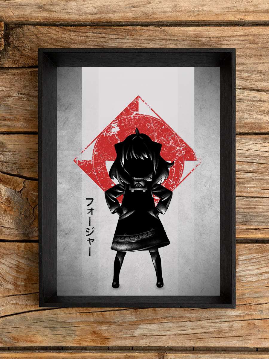 Crimson Child Spy Anime Poster Tablo Siyah Çerçeveli Yüksek Kalite Anime Duvar Tablo