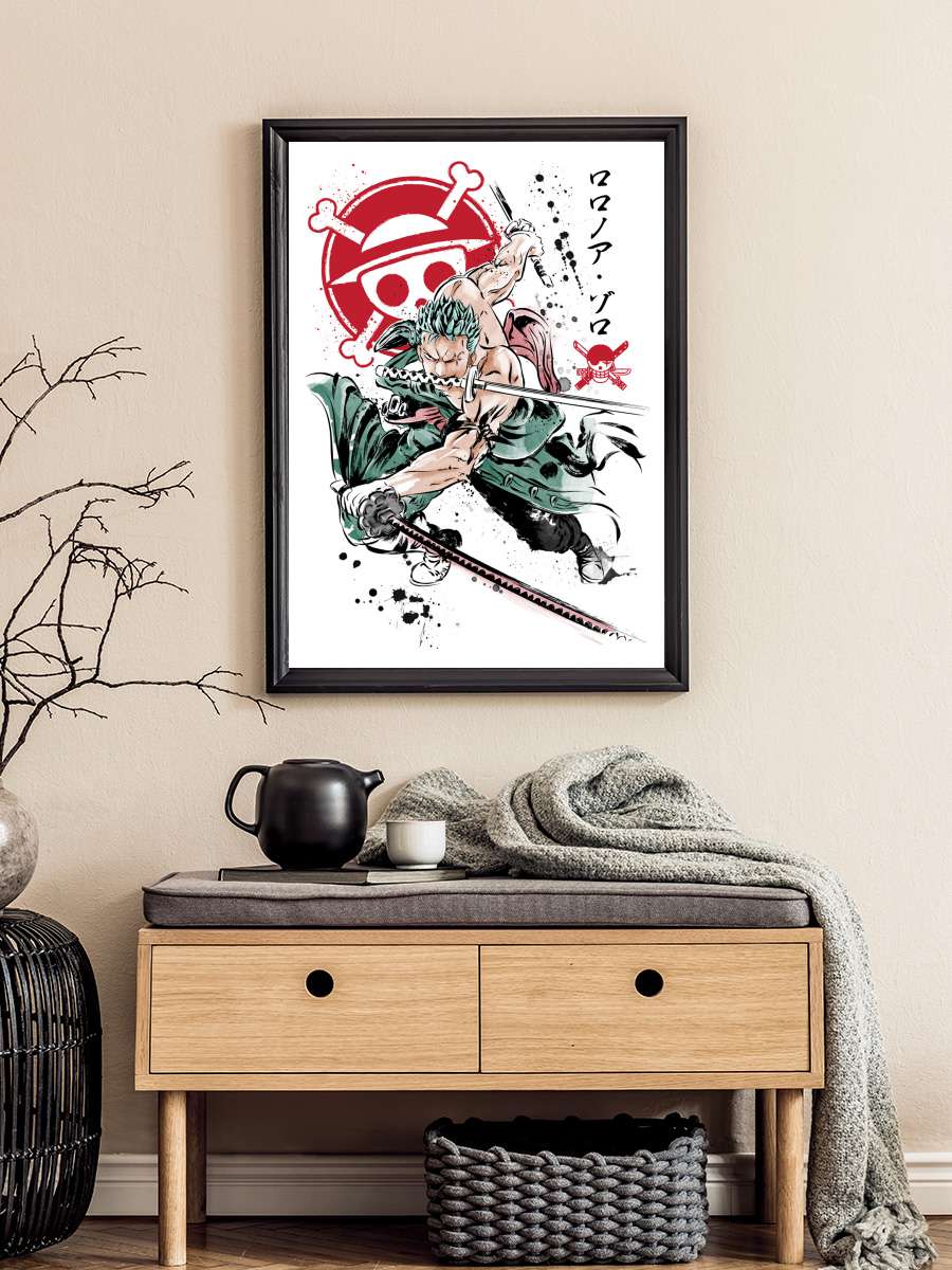 Pirates hunter Anime Poster Tablo Siyah Çerçeveli Yüksek Kalite Anime Duvar Tablo