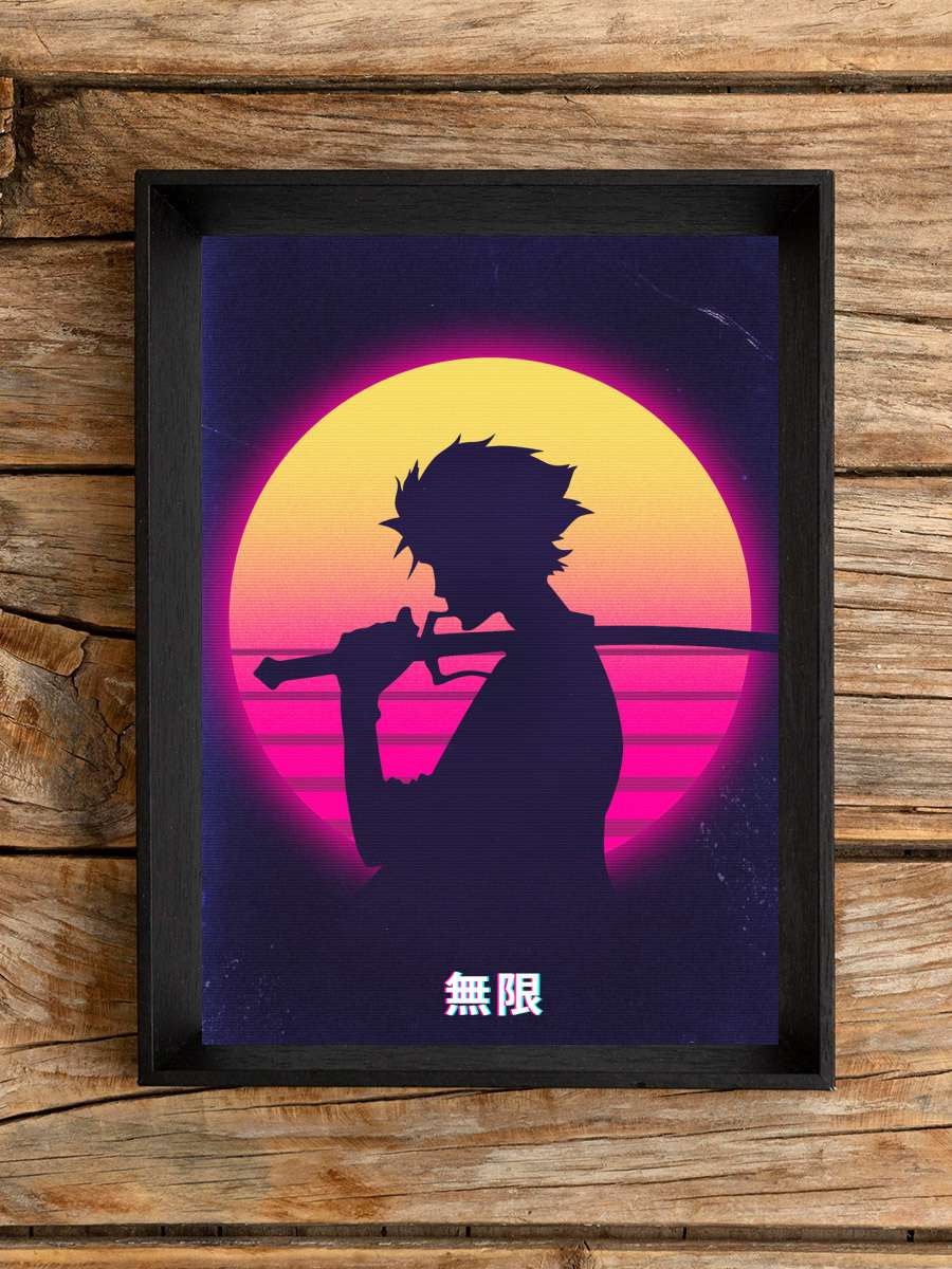 Vagabond in retro Anime Poster Tablo Siyah Çerçeveli Yüksek Kalite Anime Duvar Tablo