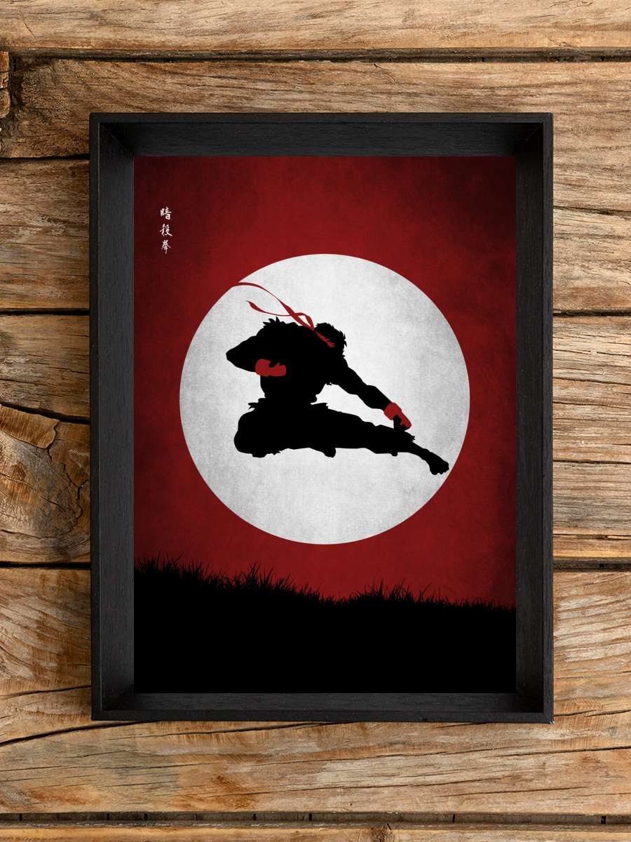 Wandering martial artist Anime Poster Tablo Siyah Çerçeveli Yüksek Kalite Anime Duvar Tablo