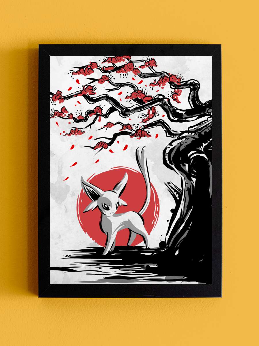 Psychic type under the tree Anime Poster Tablo Siyah Çerçeveli Yüksek Kalite Anime Duvar Tablo