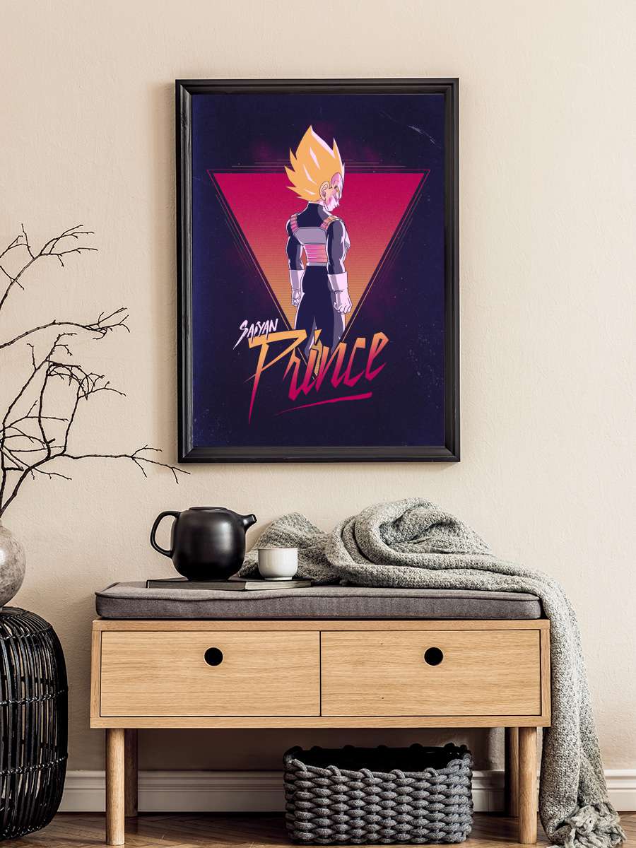 Retro Prince Anime Poster Tablo Siyah Çerçeveli Yüksek Kalite Anime Duvar Tablo