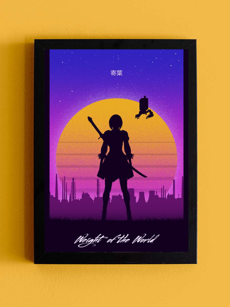 Retro Android Anime Poster Tablo Siyah Çerçeveli Yüksek Kalite Anime Duvar Tablo