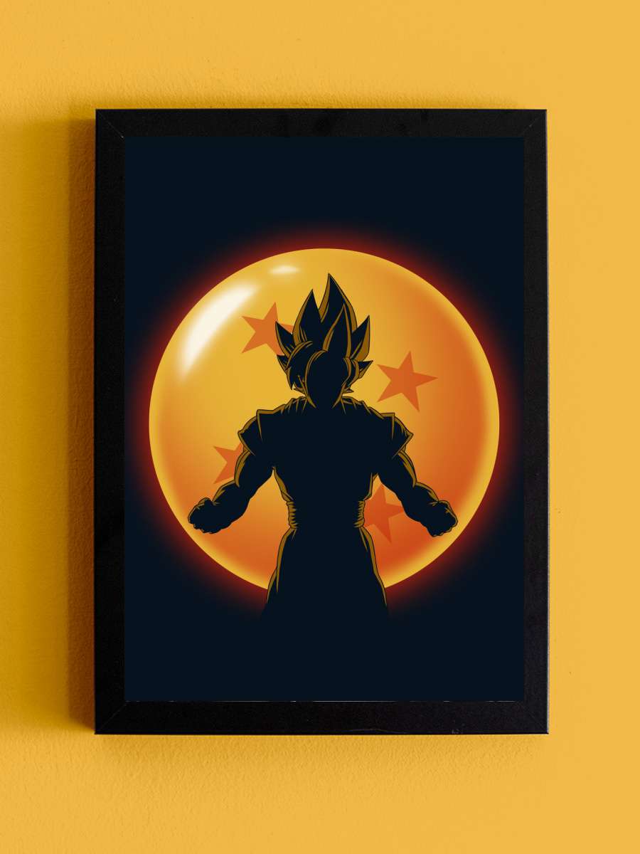 Super Saiyan Hero Anime Poster Tablo Siyah Çerçeveli Yüksek Kalite Anime Duvar Tablo