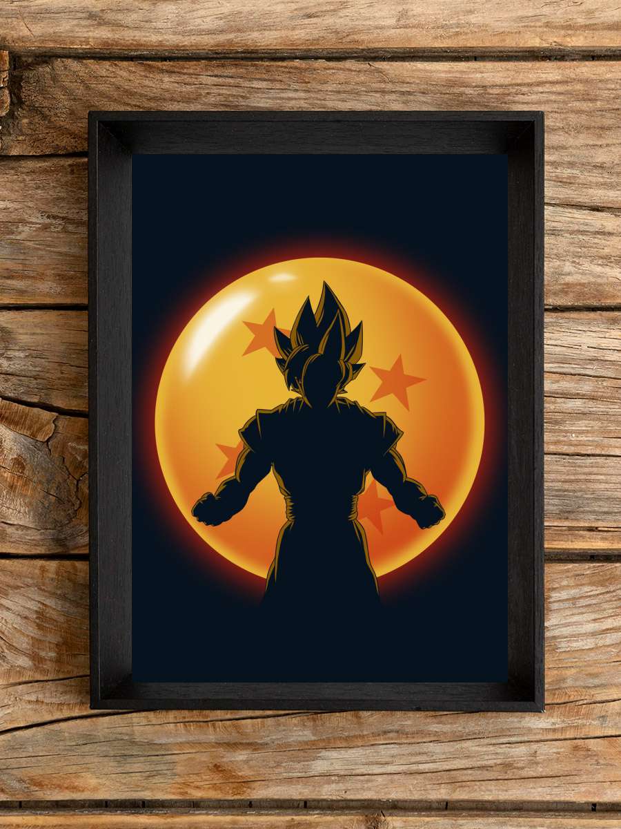 Super Saiyan Hero Anime Poster Tablo Siyah Çerçeveli Yüksek Kalite Anime Duvar Tablo