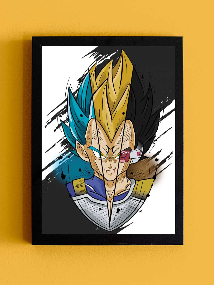 Vegeta Armor Anime Poster Tablo Siyah Çerçeveli Yüksek Kalite Anime Duvar Tablo