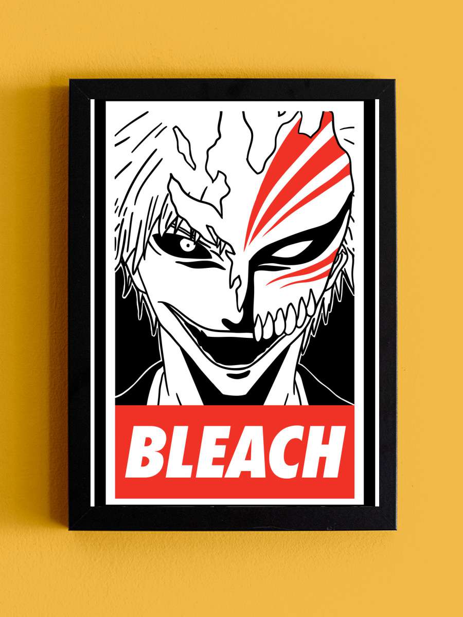 Ichigo Anime Poster Tablo Siyah Çerçeveli Yüksek Kalite Anime Duvar Tablo