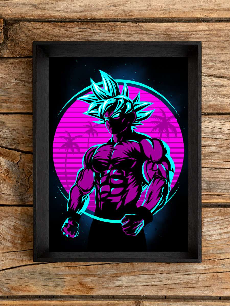 Retro instinct Anime Poster Tablo Siyah Çerçeveli Yüksek Kalite Anime Duvar Tablo