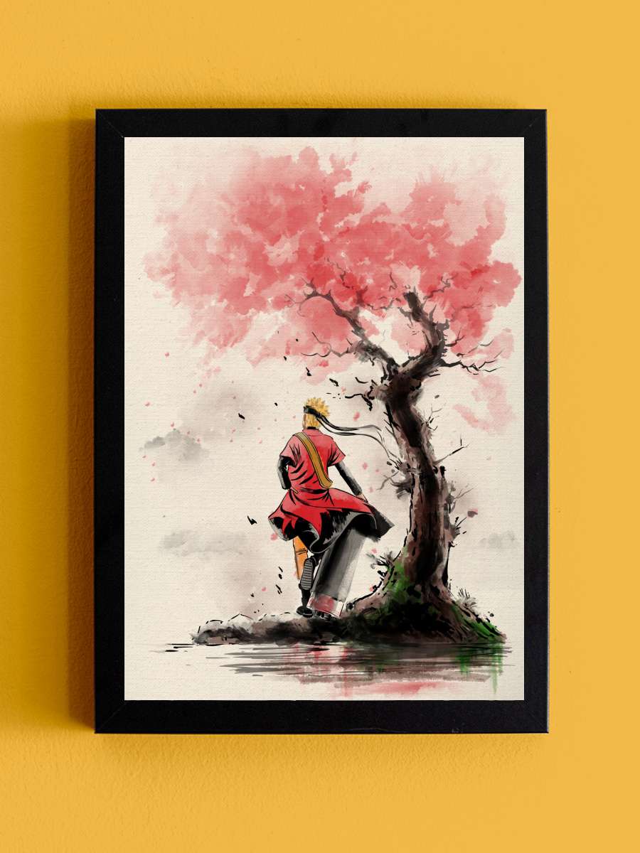 The chosen one under the tree Anime Poster Tablo Siyah Çerçeveli Yüksek Kalite Anime Duvar Tablo