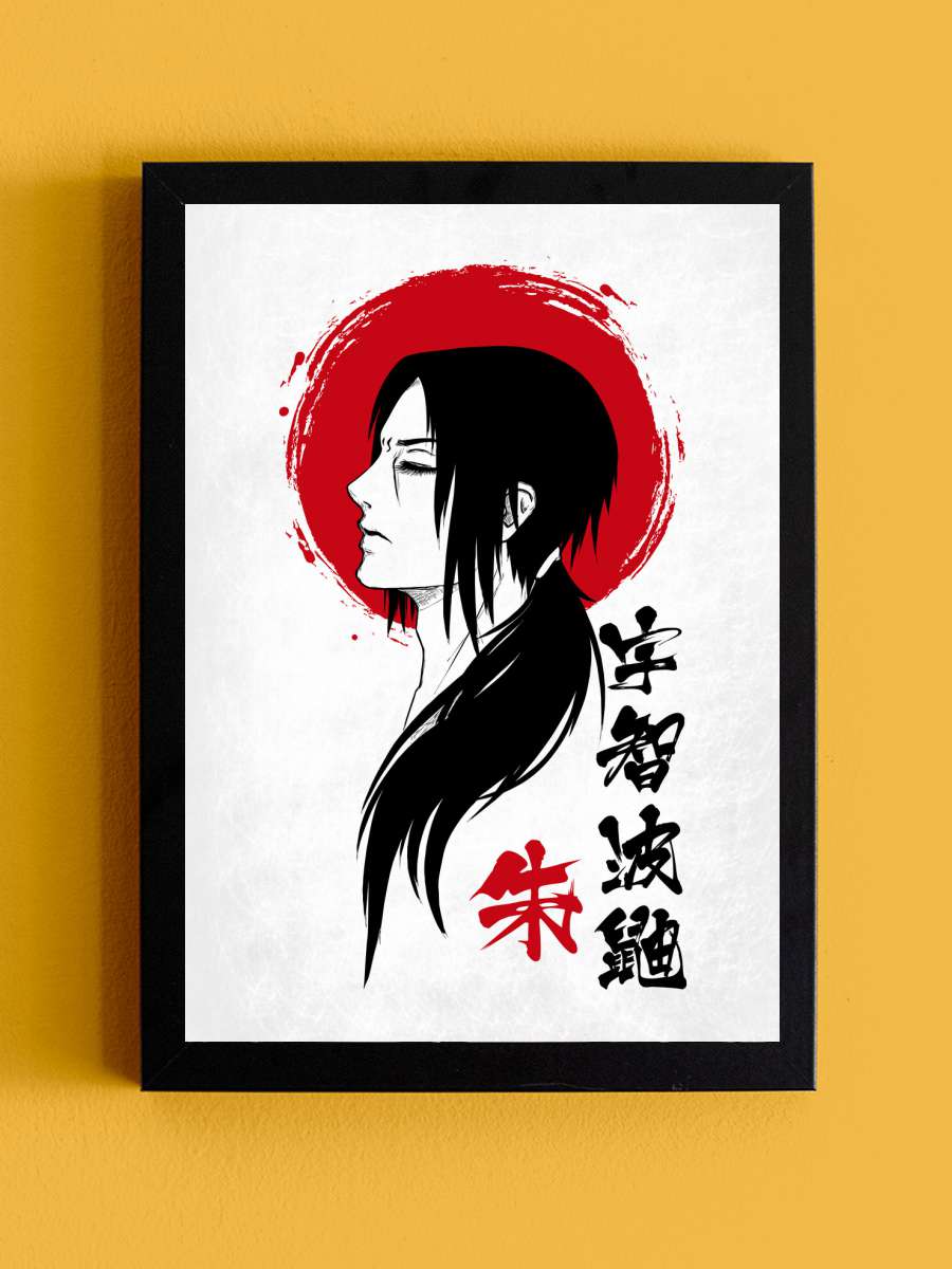 Japanese Itachi Anime Poster Tablo Siyah Çerçeveli Yüksek Kalite Anime Duvar Tablo