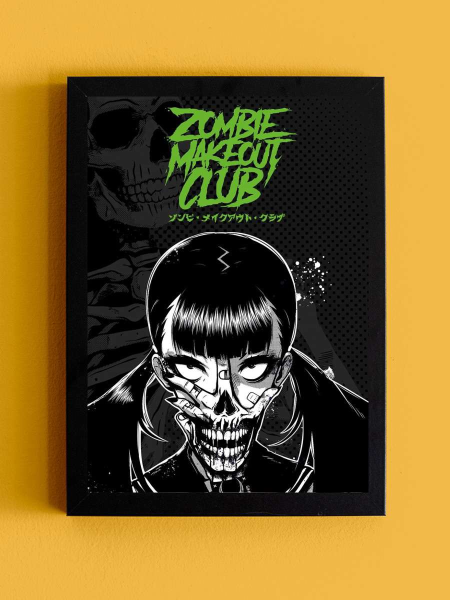 Zombie Makeout Club - Death Stare Anime Poster Tablo Siyah Çerçeveli Yüksek Kalite Anime Duvar Tablo