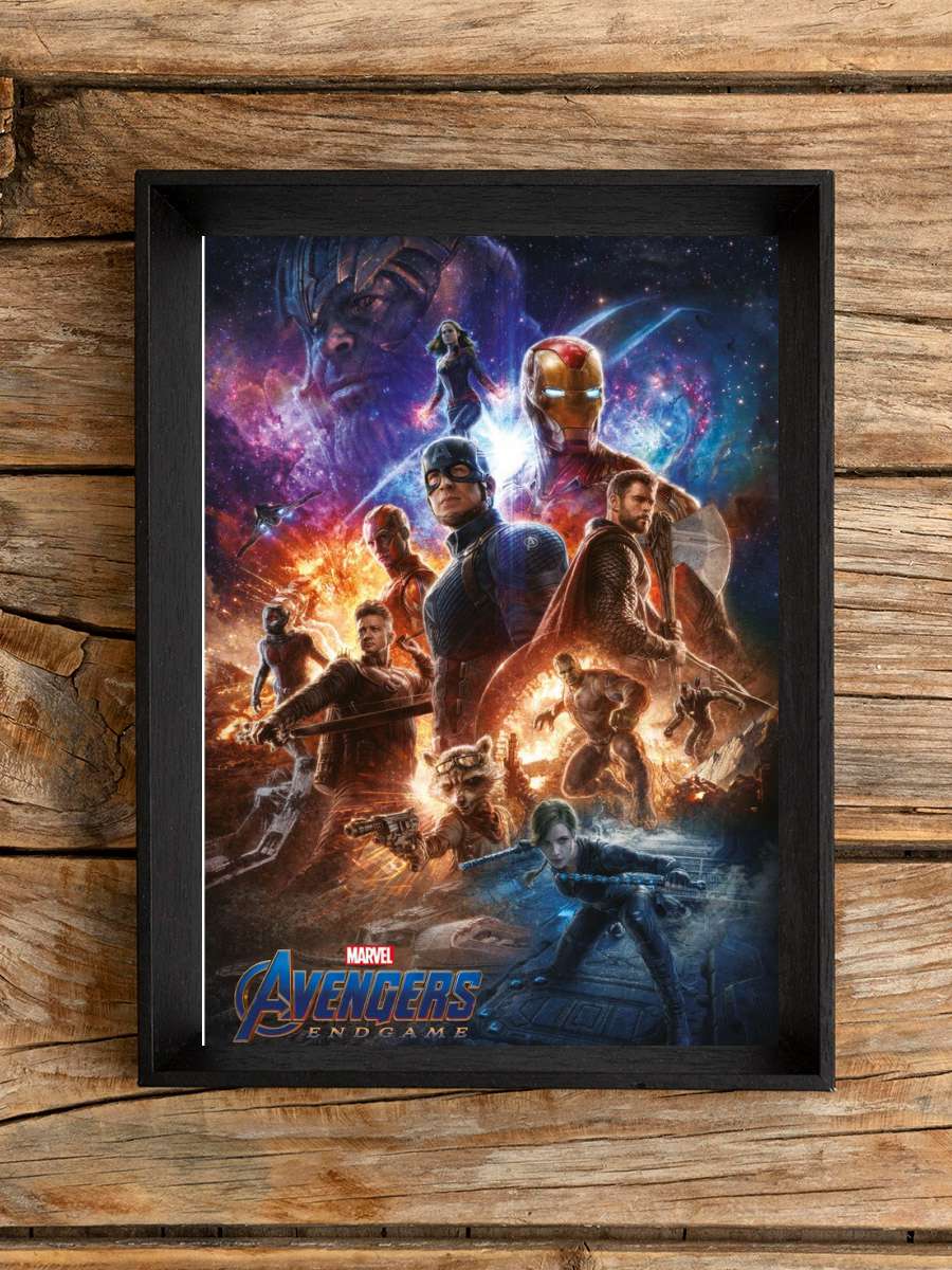 Avengers: Endgame - From The Ashes Film Poster Tablo Siyah Çerçeveli Yüksek Kalite Film Duvar Tablo