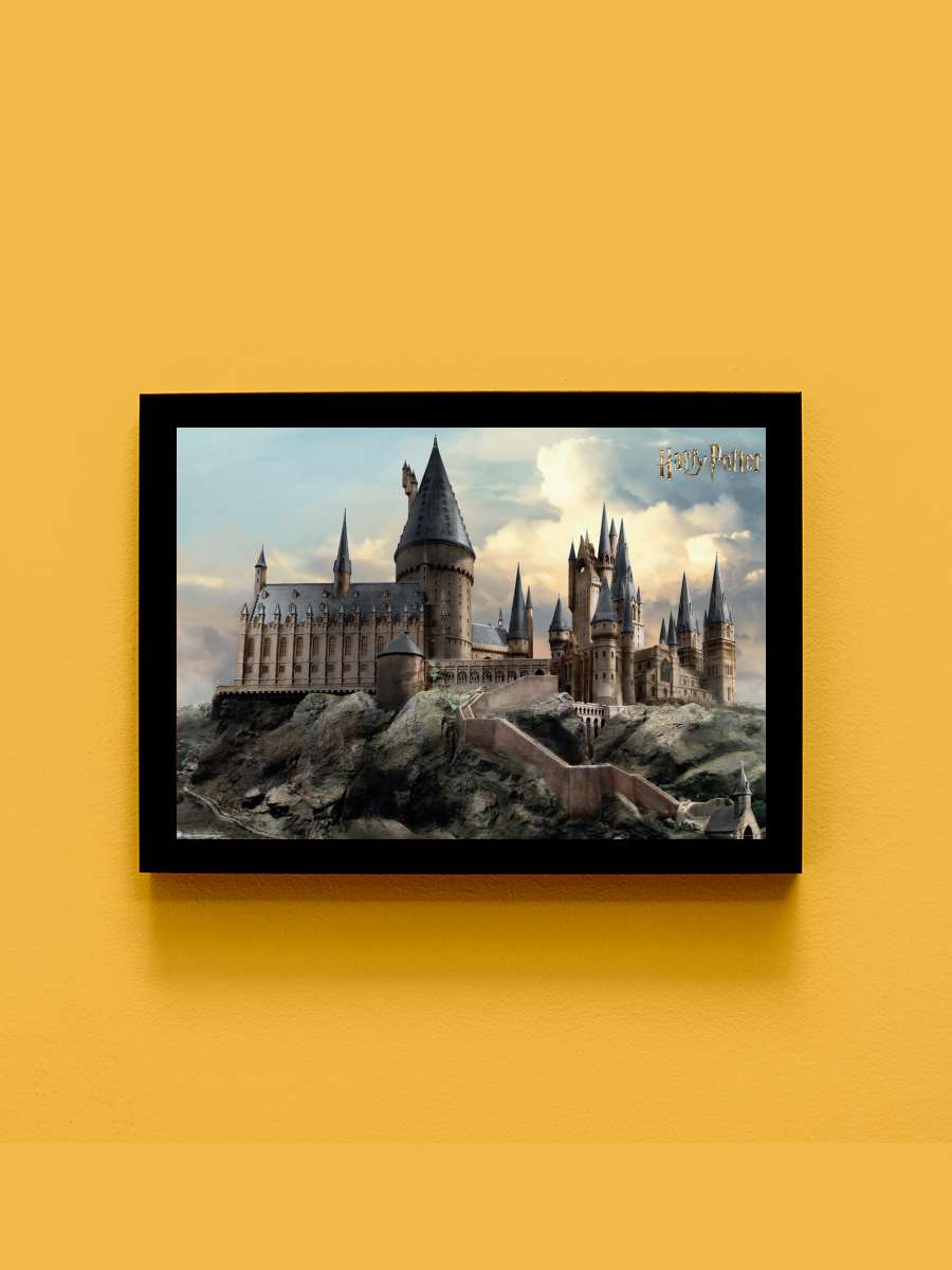 Harry Potter - Hogwarts Day Film Poster Tablo Siyah Çerçeveli Yüksek Kalite Film Duvar Tablo