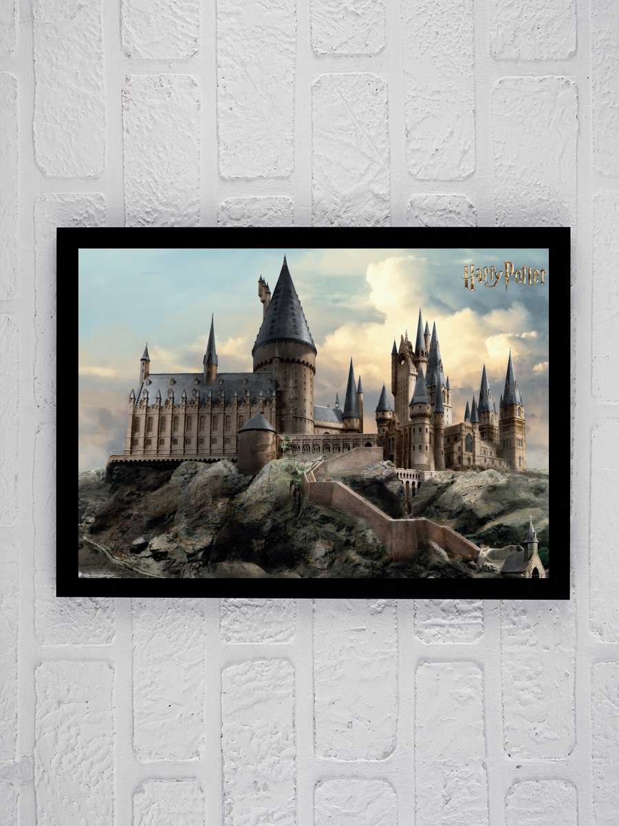 Harry Potter - Hogwarts Day Film Poster Tablo Siyah Çerçeveli Yüksek Kalite Film Duvar Tablo