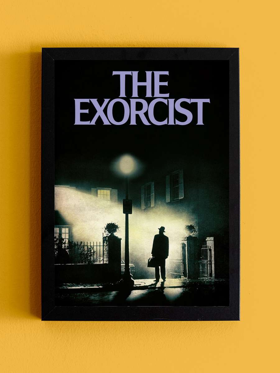 The Exorcist Film Poster Tablo Siyah Çerçeveli Yüksek Kalite Film Duvar Tablo