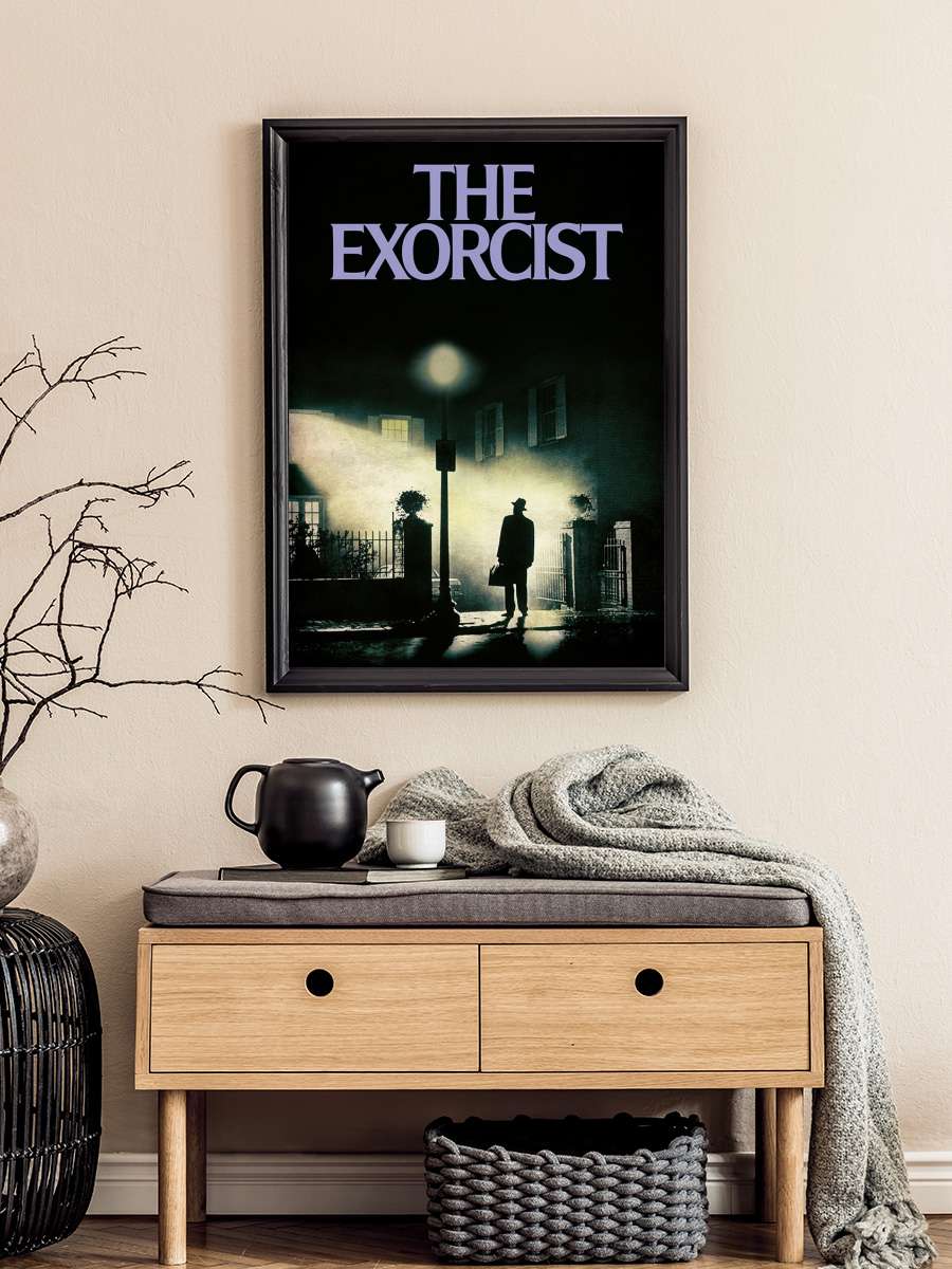 The Exorcist Film Poster Tablo Siyah Çerçeveli Yüksek Kalite Film Duvar Tablo