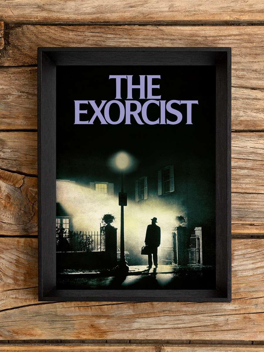 The Exorcist Film Poster Tablo Siyah Çerçeveli Yüksek Kalite Film Duvar Tablo