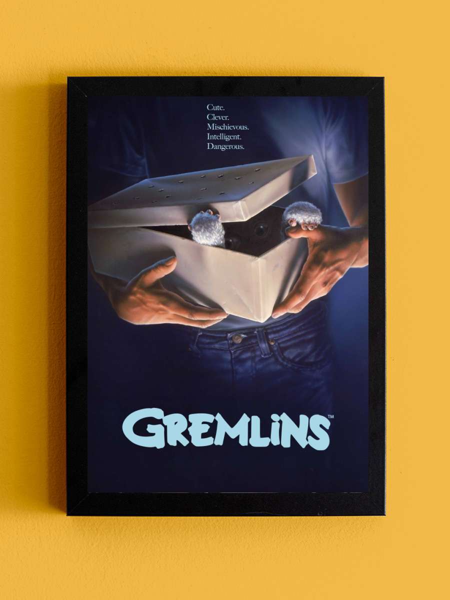 Gremlins - Originals Film Poster Tablo Siyah Çerçeveli Yüksek Kalite Film Duvar Tablo