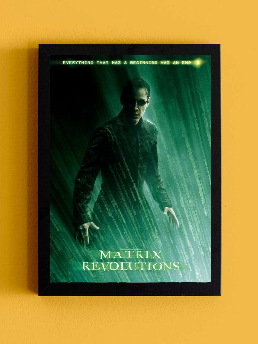 Matrix Revolutions - Neo Film Poster Tablo Siyah Çerçeveli Yüksek Kalite Film Duvar Tablo