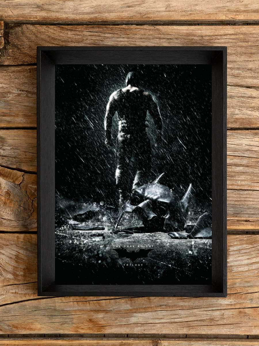 Batman - Dark Knight Trilogy Film Poster Tablo Siyah Çerçeveli Yüksek Kalite Film Duvar Tablo